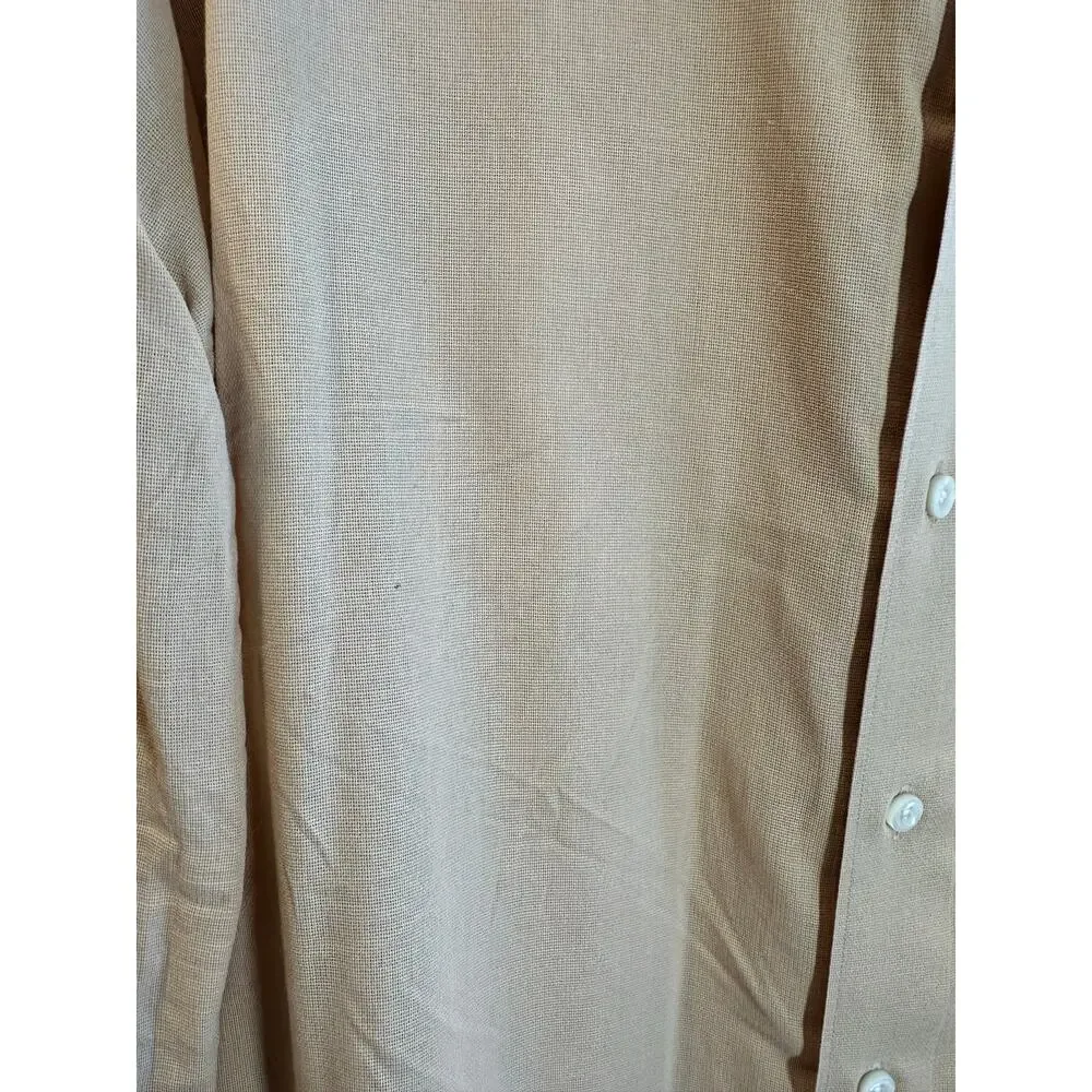 Polo by Ralph Lauren Marlowe Custom Fit Long Sleeve Shirt Tan - Size XL